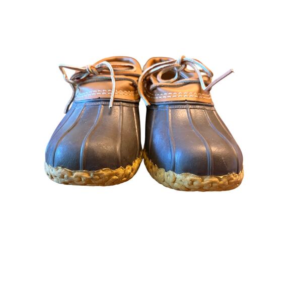 L.L.Bean Bean Boots Gumshoe Low Duck Shoes Leather Rubber Moc Toe Men’s 9M main image 6